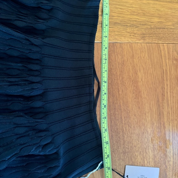 Alaia pleated stretch knit black skirt, size xxl, NWT - Picture 11 of 12